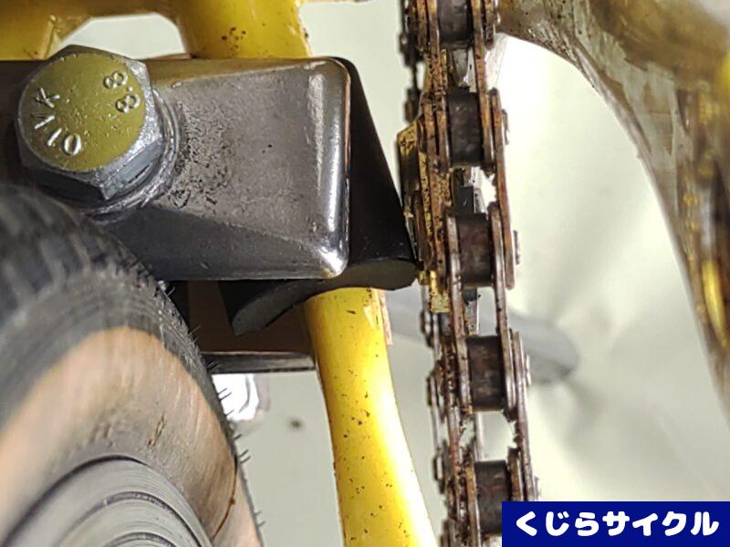 ESGE ダブルレッグスタンドとクランクの干渉